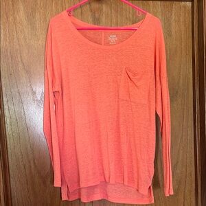 Old Navy Pink Long Sleeve Oversized Blouse